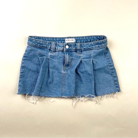 Cello Light Blue Denim skirt - Picture 1 of 4